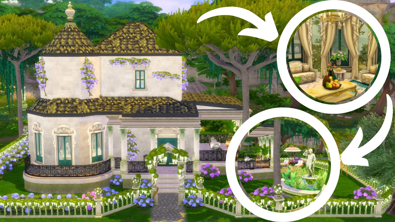 Petite demeure ROYALE 👑 || Speed Build || LES SIMS 4 HERITAGE ET ROYAUTE