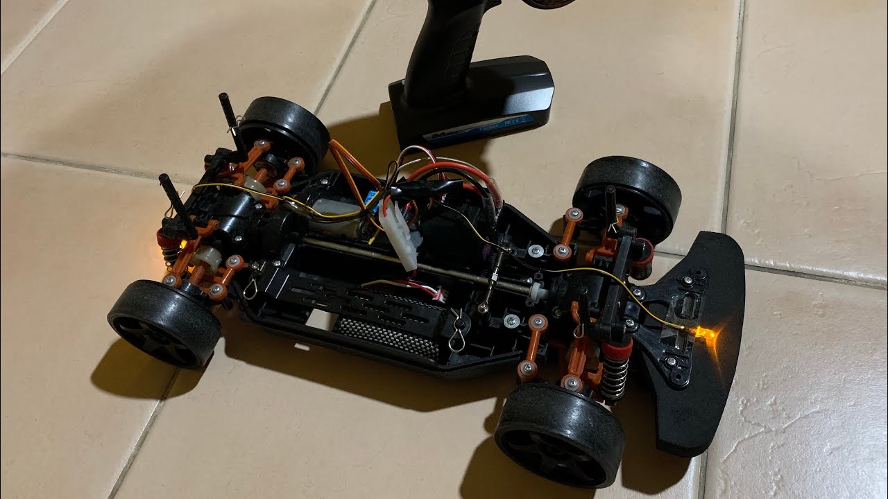 QD | Sanzuan | Vmax Turbo | Drift Turbo RC Car Upgraded to full proportional Test Run Drift Video
