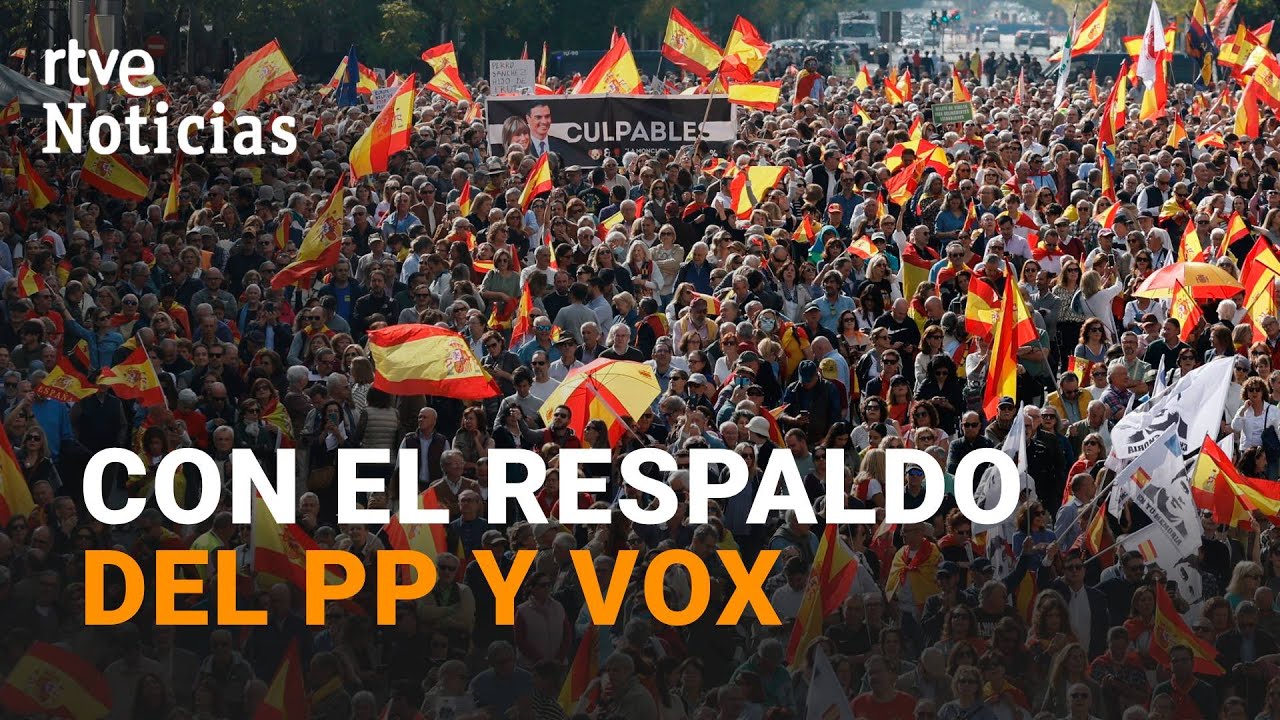 MILES de PERSONAS protestan en MADRID para PEDIR la DIMISIÓN del GOBIERNO y ELECCIONES | RTVE