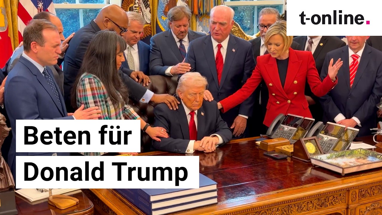 Washington: Donald Trump betet für Soldaten im Iran-Krieg