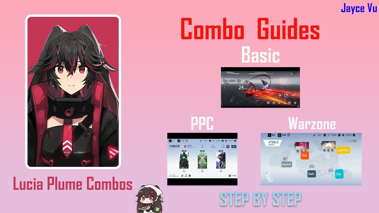 《Lucia: Plume Combo Guide》- Basic/ Warzone/ Phantom Pain Cage by Steps- Punishing Gray Raven Global