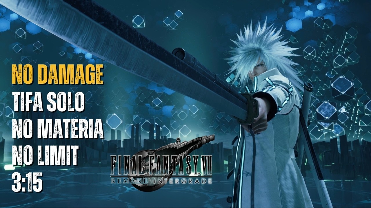 Tifa solo vs Weiss (No damage/materia/limit | 3:15) - Final Fantasy 7 Remake Intergrade