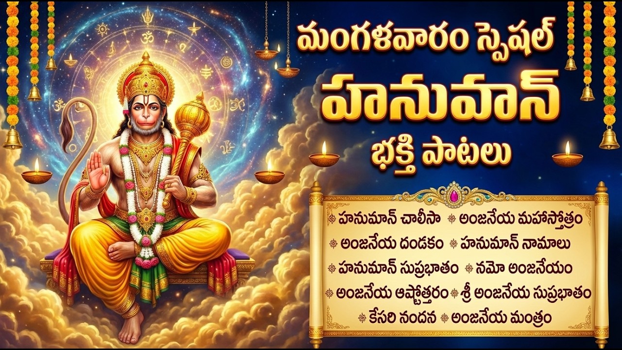శ్రీ హనుమాన్ భక్తి పాటలు | Anjaneya Dandakam | Tuesday Special Sri Hanuman Bhakti Songs Telugu