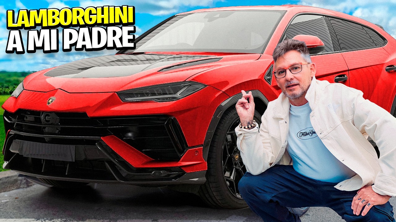 SORPRENDO a mi PADRE con un LAMBORGHINI *no se lo cree*