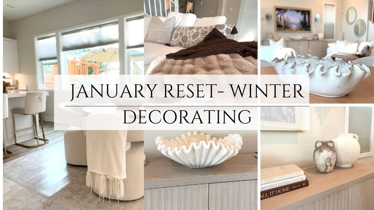 Winter Decorating After Christmas 🤍 | A Slow, Cozy Home Reset Vlog