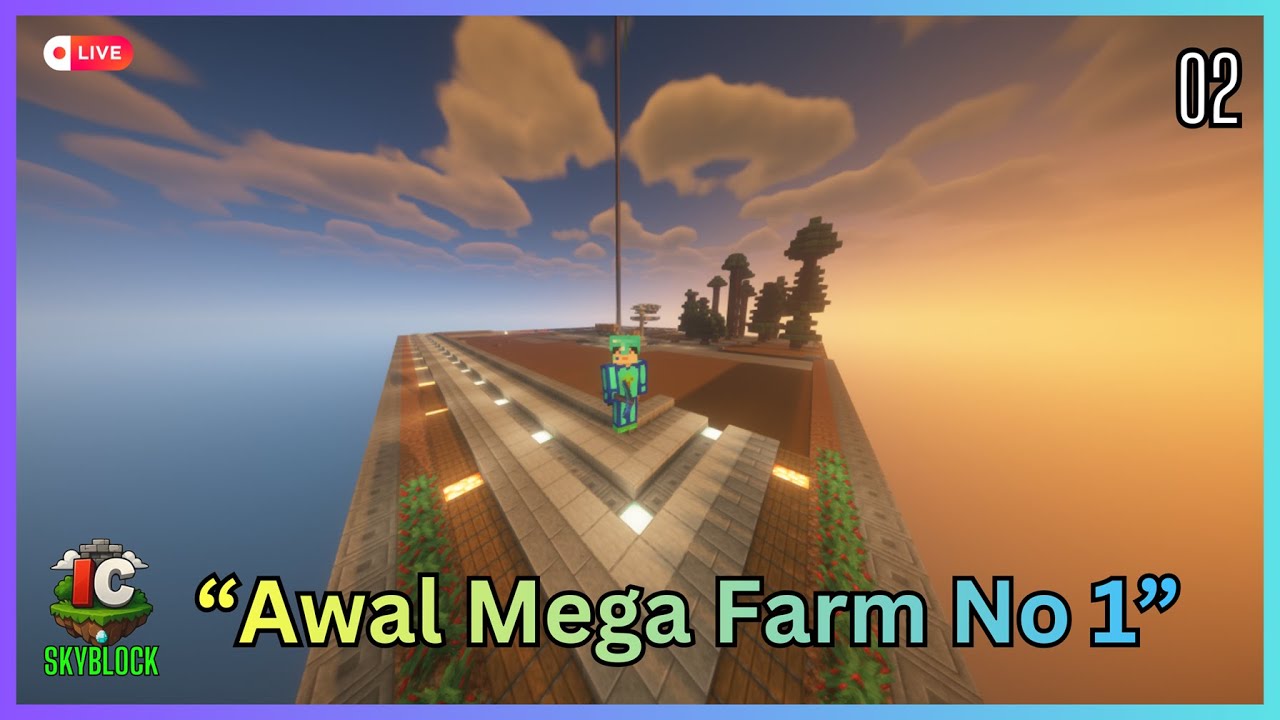 📍LIVE - AWAL MEGA FARM DI SKYBLCOK SERVER INACRAFT | Minecraft Indonesia (IP DI DESKRIPSI)