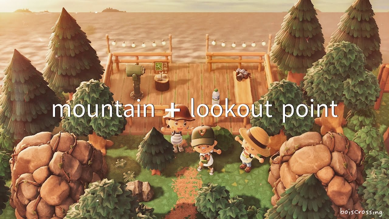 岩山と展望台  | mountain | lookout point | Speed Build | Animal crossing new horizons あつ森
