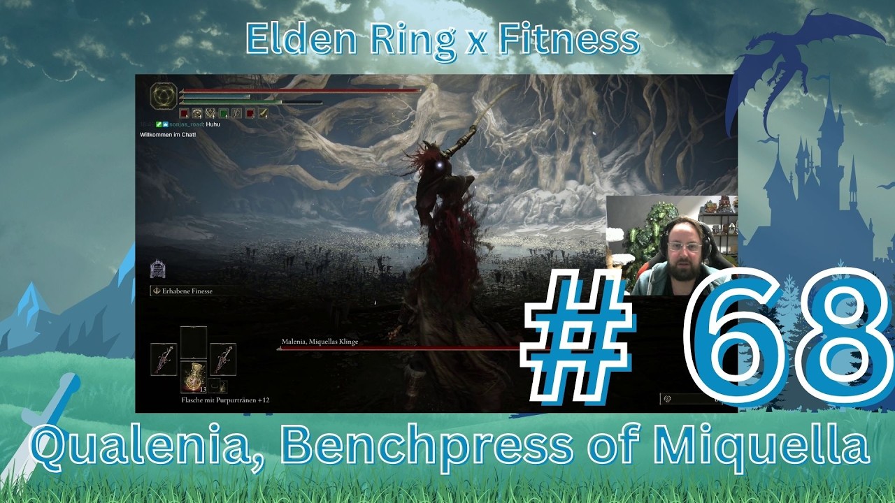 Elden Ring x Fitness # 68 Qualenia, Benchpress of Miquella