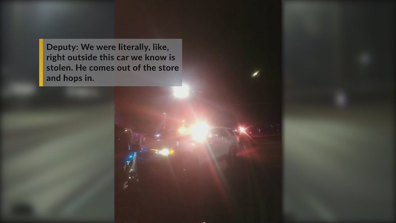 VIDEO: Man leads BCSO on high-speed chase in stolen car