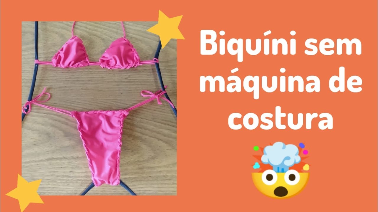 como fazer biquíni sem máquina de costura