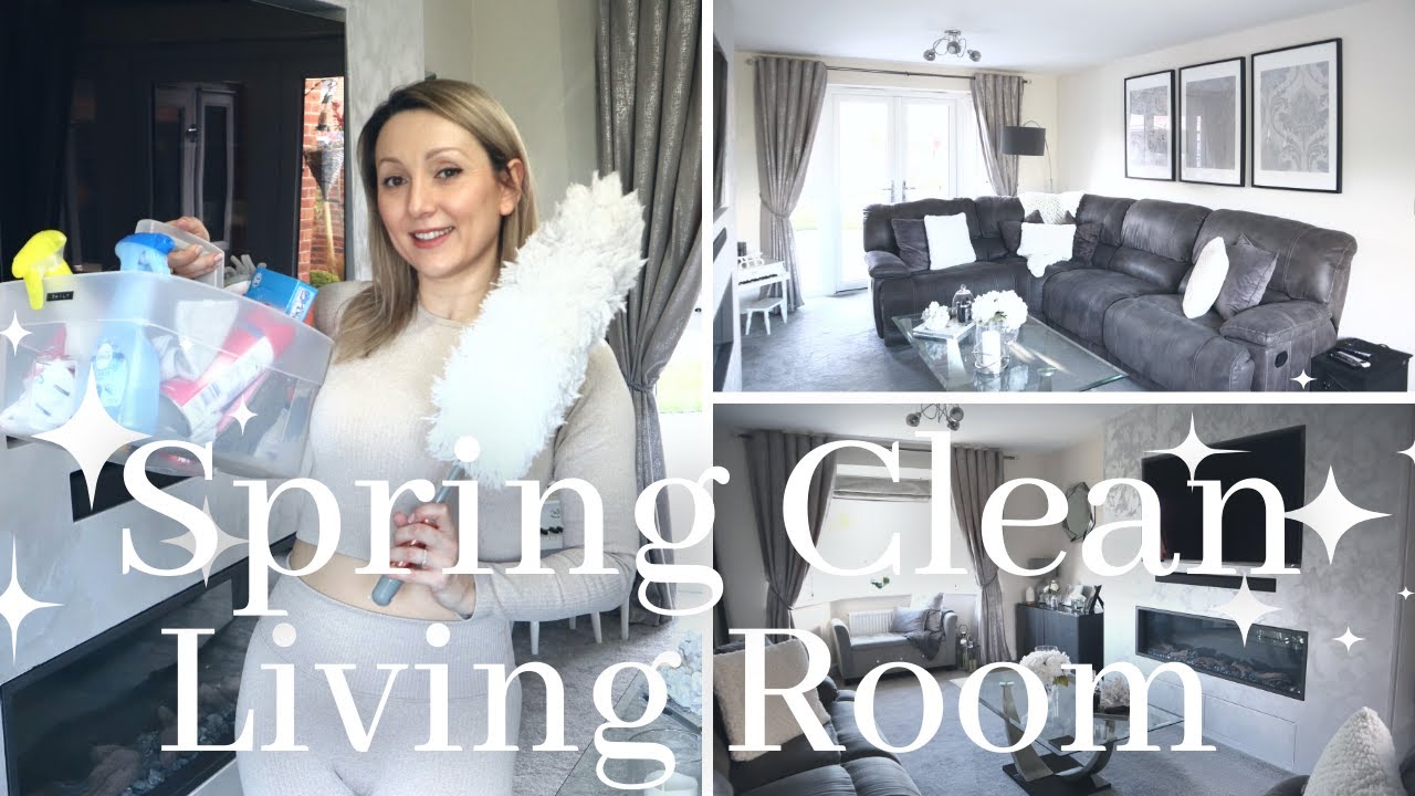 Living Room Spring Deep Clean | Spring Clean Checklist - Clean With Me UK