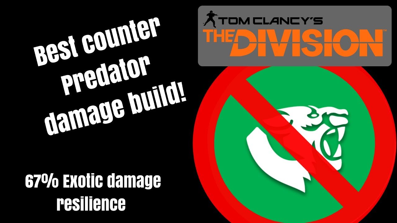 The Division - The best counter Predators DPS build