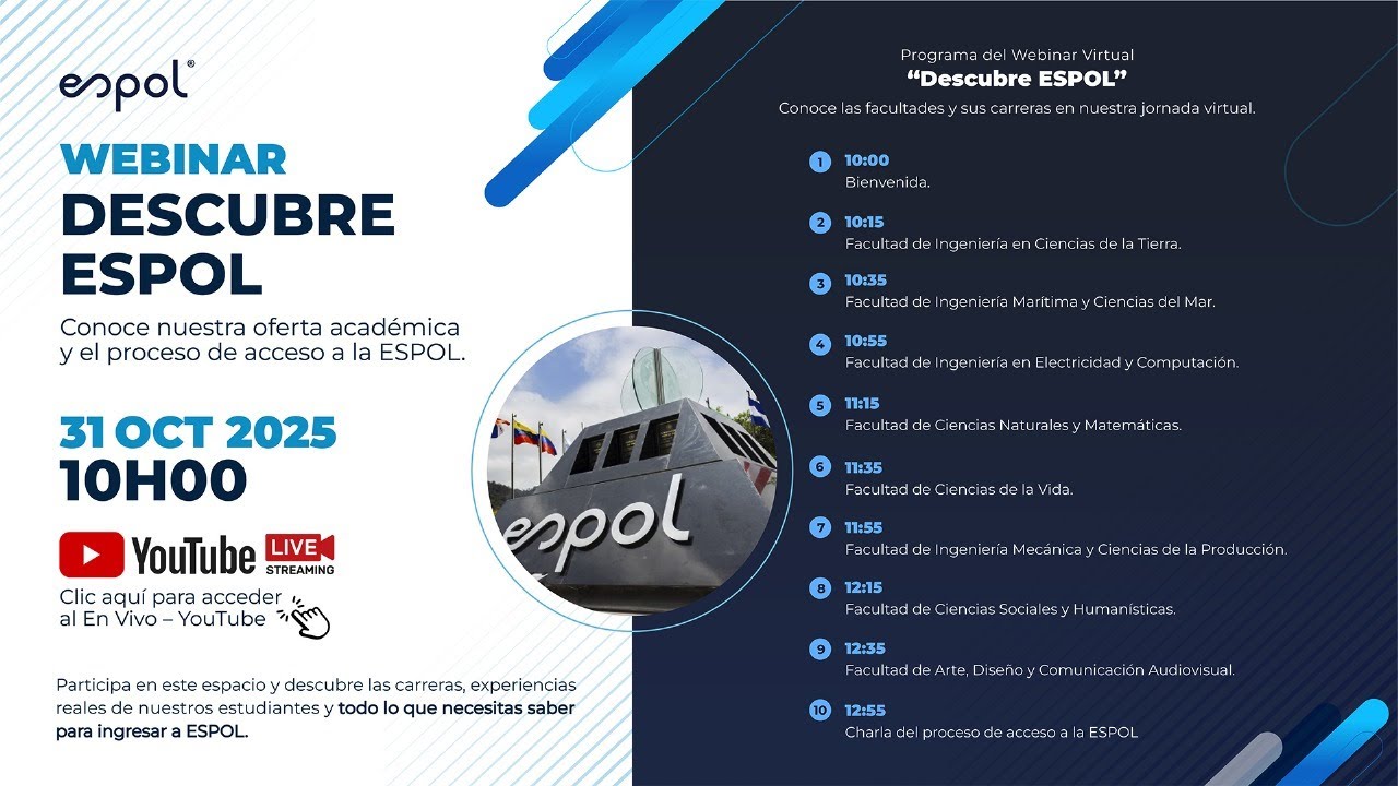 Descubre ESPOL - Proceso de admisión