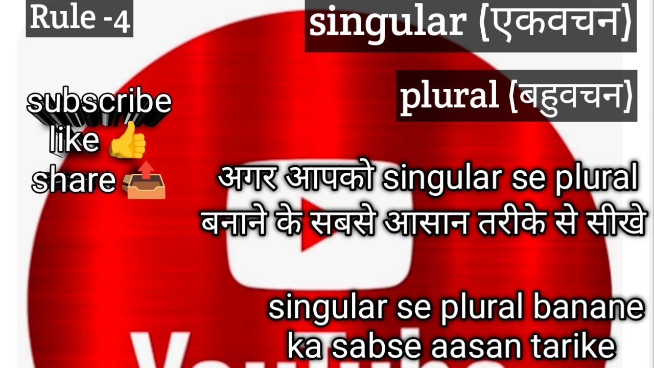 Singular Plural Rules - 4।Adding y ke phle wale ward vowel ho to hum s jodkr plural banayenge 