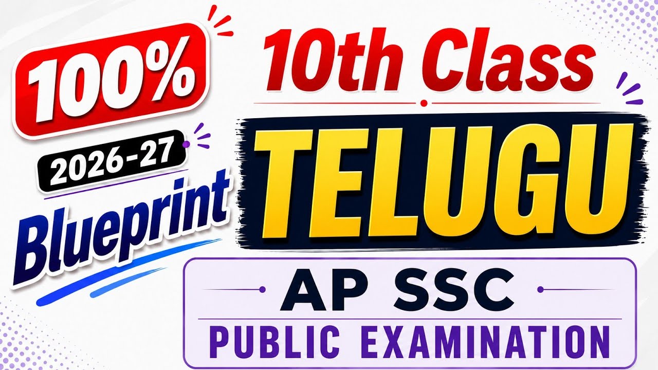 AP 10th 💯Telugu Question Paper Blueprint 2026-2027 | AP 10th class Telugu Format design 2026-2027 