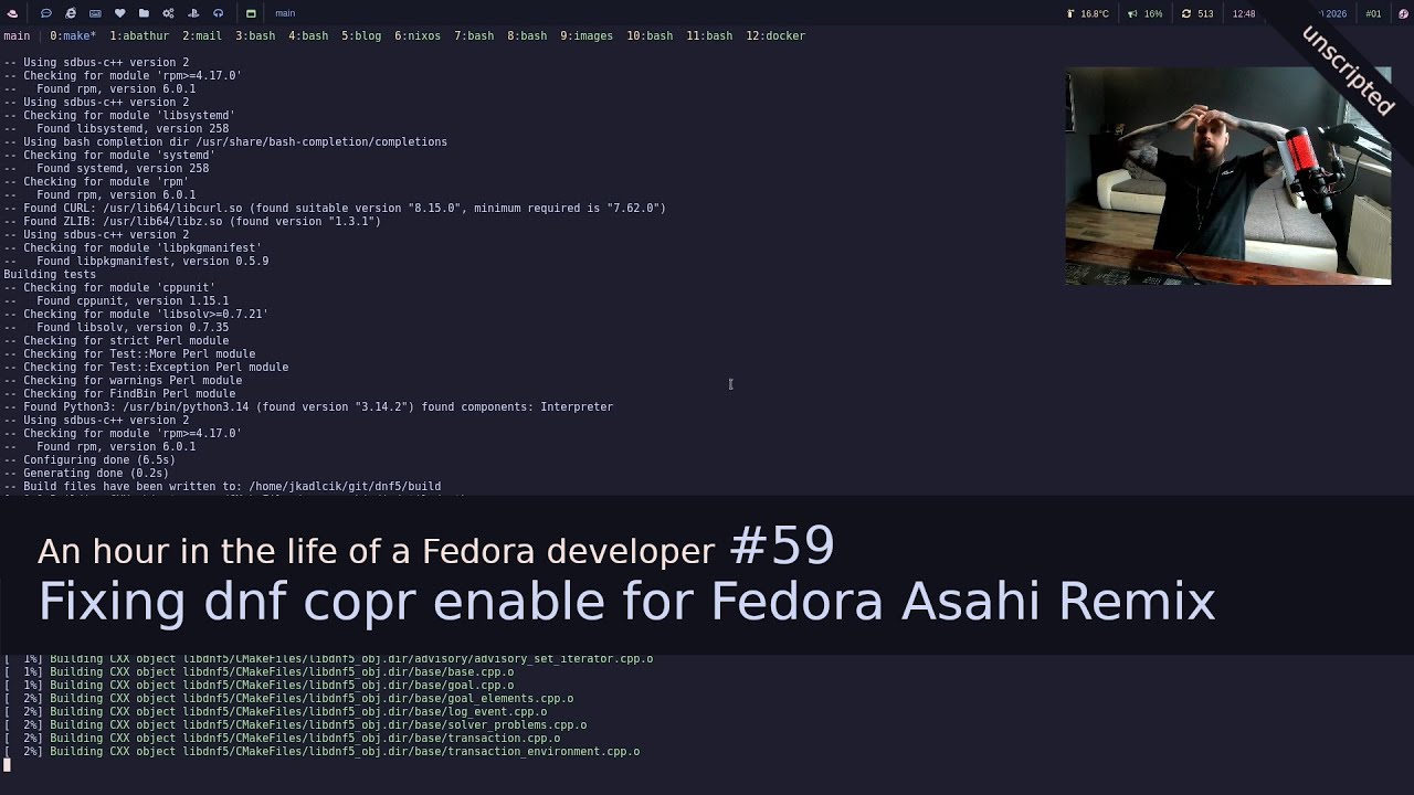 Час из жизни разработчика Fedora #59