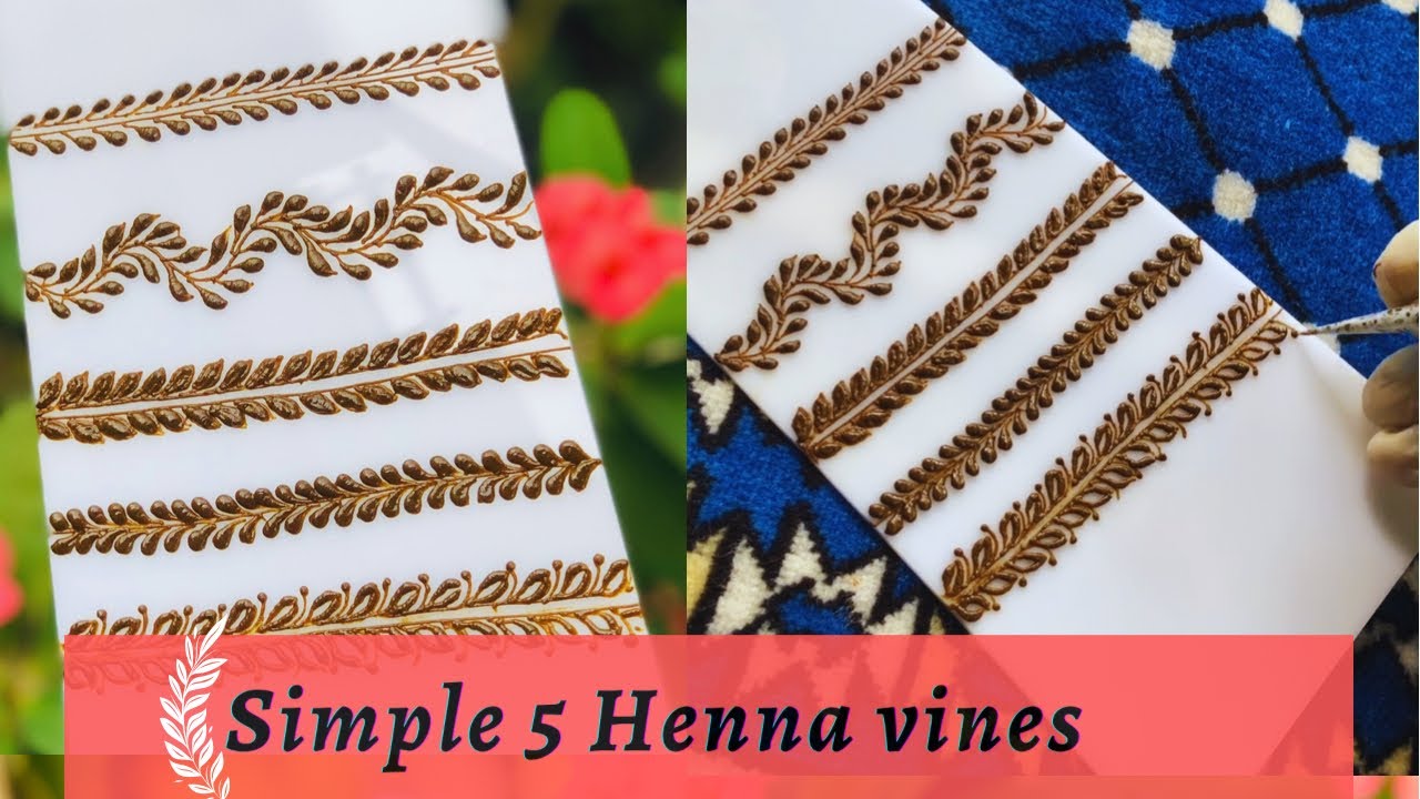 5 simple henna vines | PART 1 | 2021