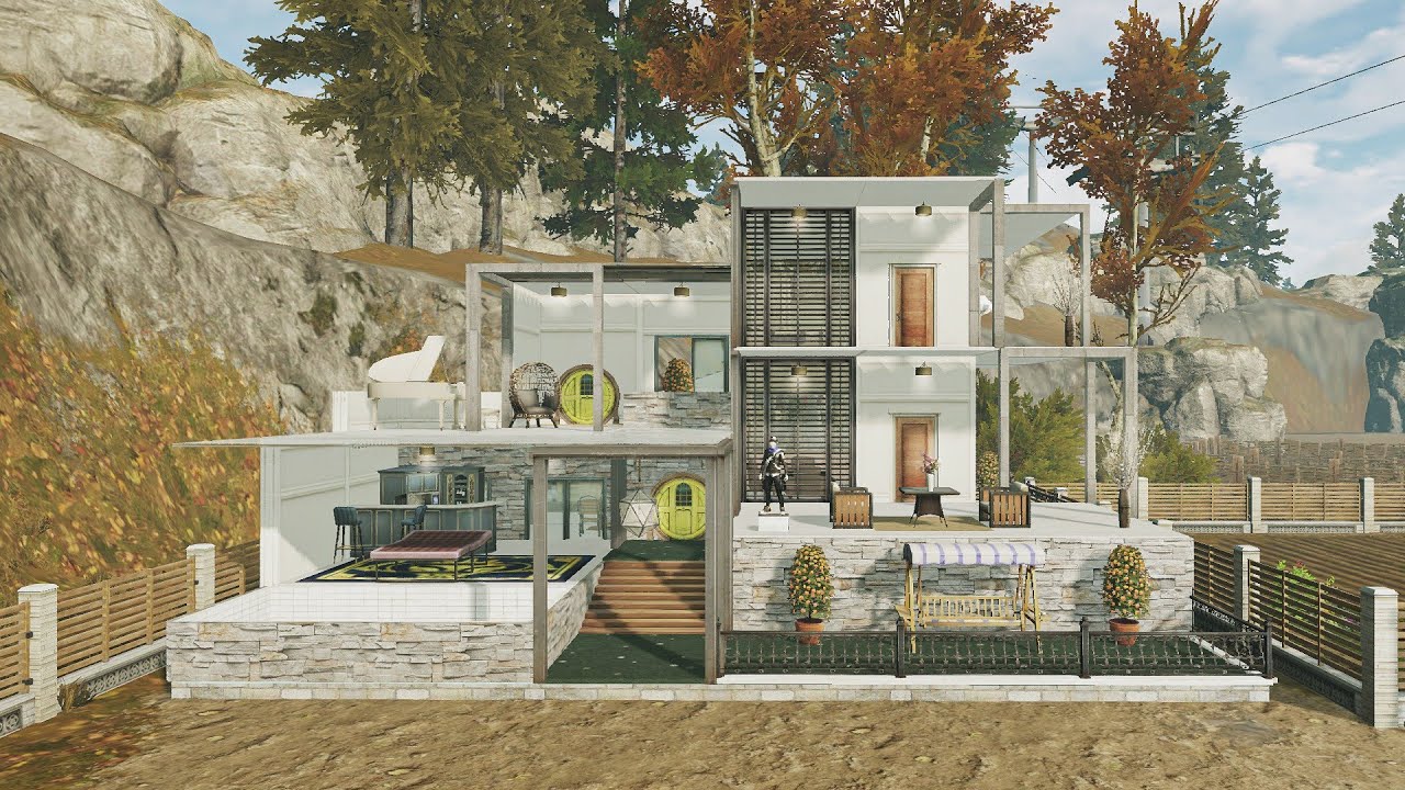 LifeAfter Manor Design - Modern House || NO WINDOW GLASS ||