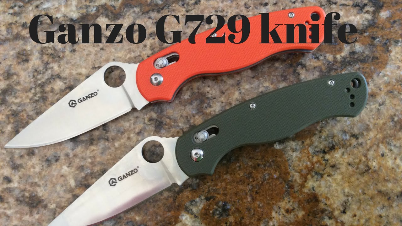 Ganzo G729 knives Green and Orange Review