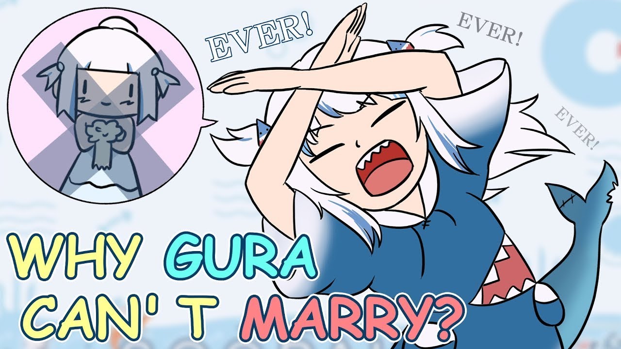 Why GURA can't marry? | hololive animation #shorts #hololiveEN