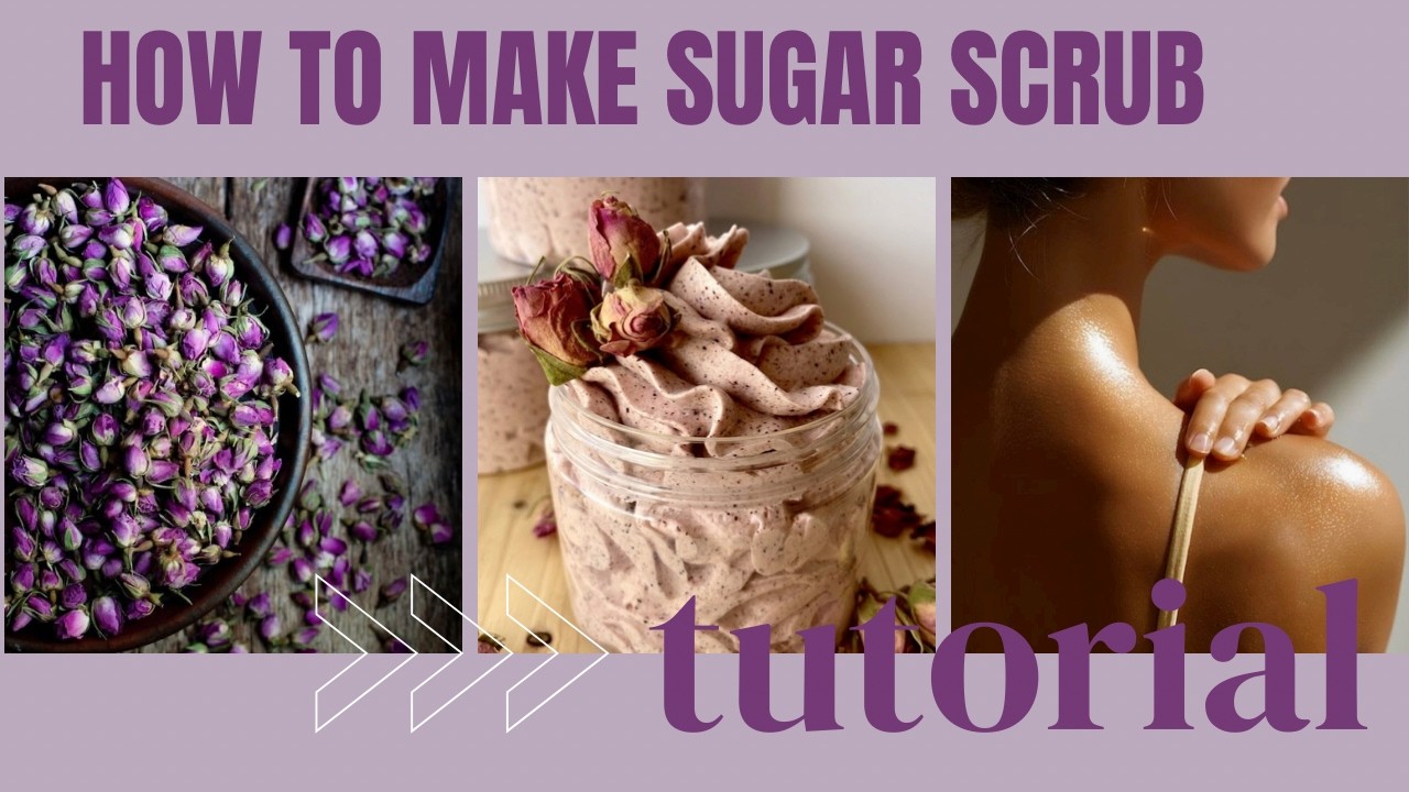 DIY Sugar Body Scrub for Glowing Skin ✨ | Easy Recipe