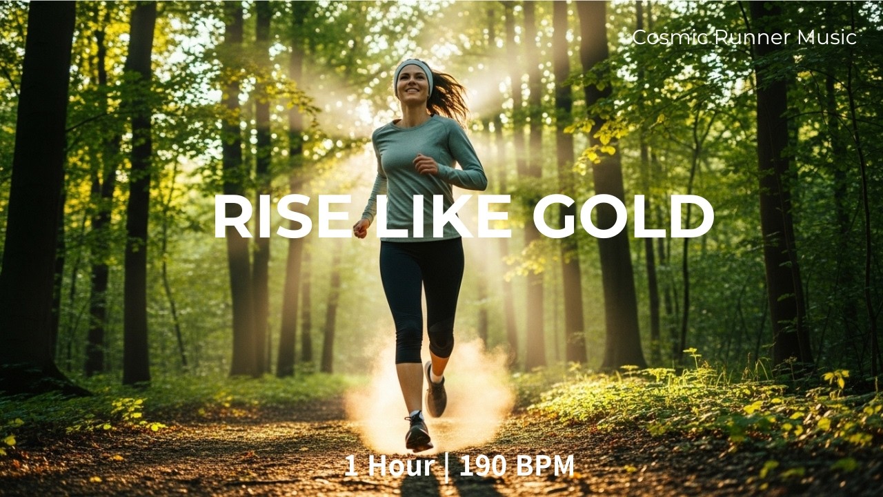 RISE LIKE GOLD ✨ 1 Hour Uplifting Run | Joyful Morning Jog BGM | 190 BPM