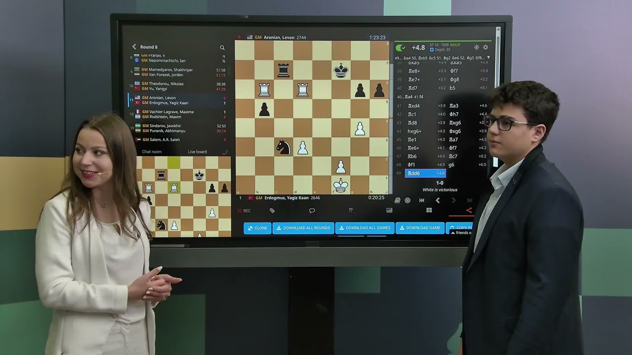 🇹🇷 Yagiz Kaan Erdogmus on his victory against Levon Aronian 🇺🇸 | Round 8 | FIDE Grand Swiss 2025