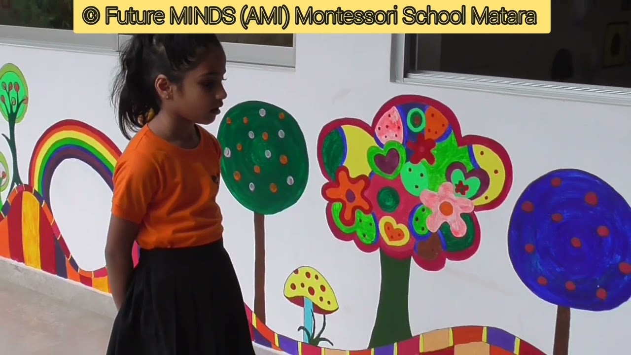UKG Elocution Exam   Part 1   Future MINDS (AMI) Montessori Matara