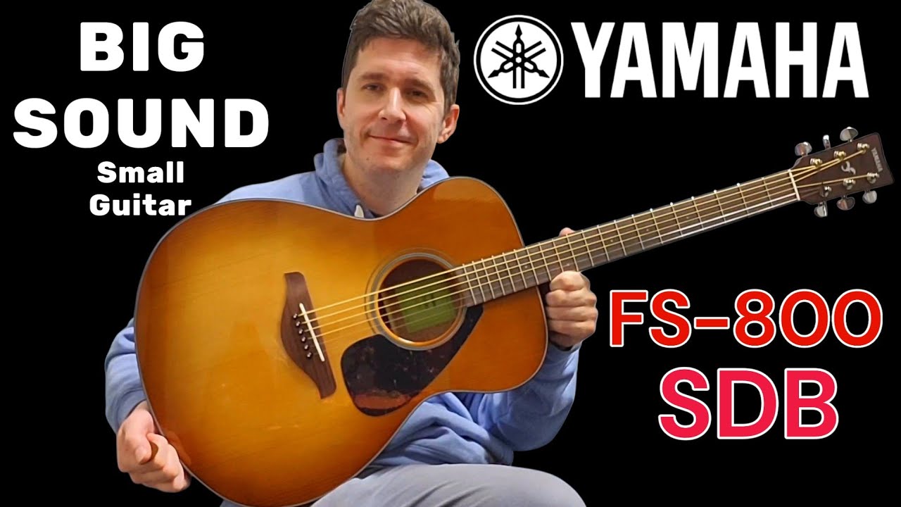 Небольшая гитара с мощным звучанием | Yamaha FS800 SDB