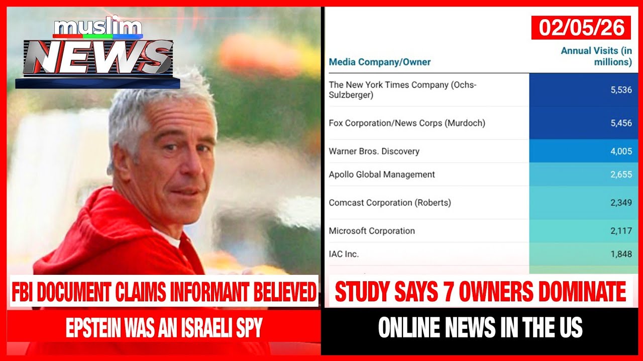 FBI Document Claims Informant Believed Epstein Was an Israeli Spy | Muslim News | Feb 5, 2026