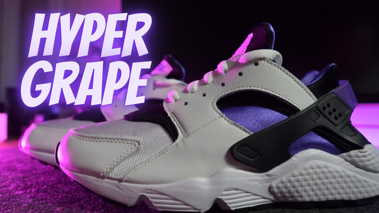 NIKE AIR HUARACHE &ldquo;HYPER GRAPE&rdquo; REVIEW!