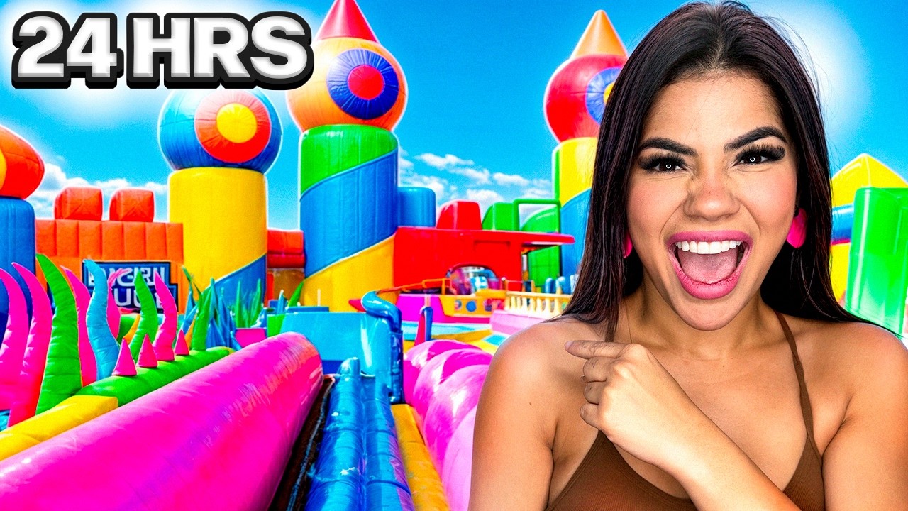HICE UN PARQUE INFLABLE en MI CASA !!