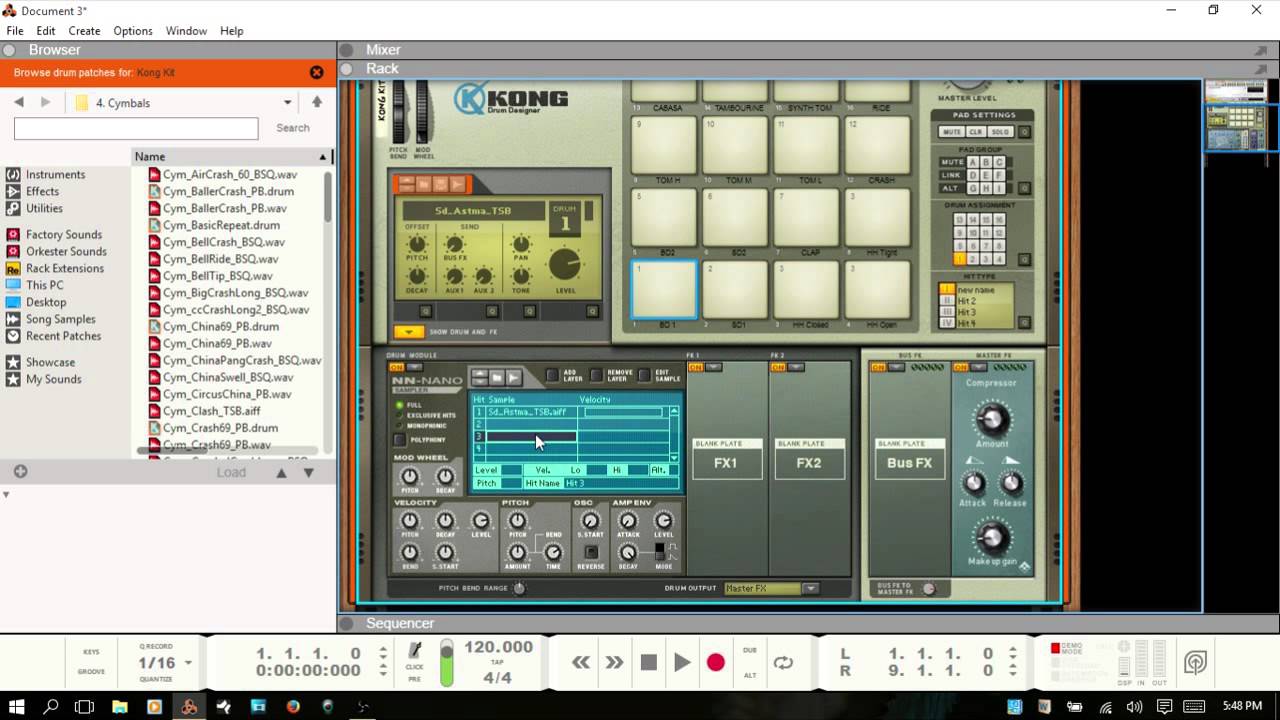 Learn Reason 8.3 | Using the Kong Drum Designer - Part IV | The NN Nano Sampler