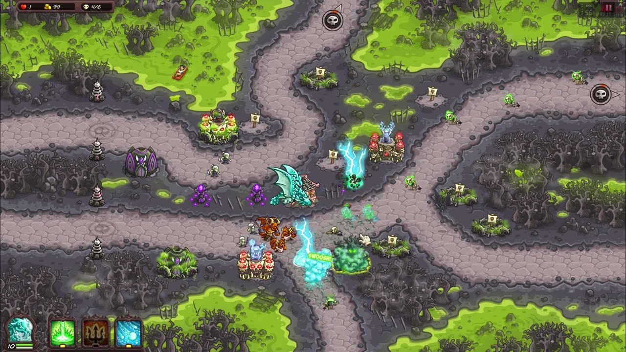 Kingdom Rush Vengeance - A Night In The Swamp - Heroic Challenge - Impossible