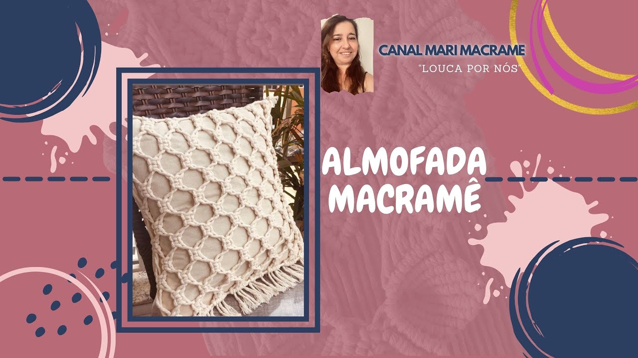 Almofada em Macramê