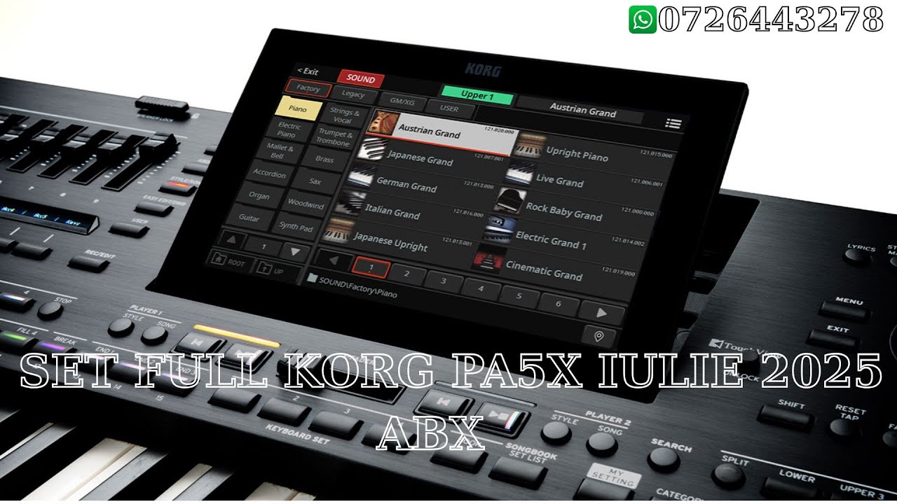 SET FULL KORG PA5X IULIE 2025  🅰️🅱️❌