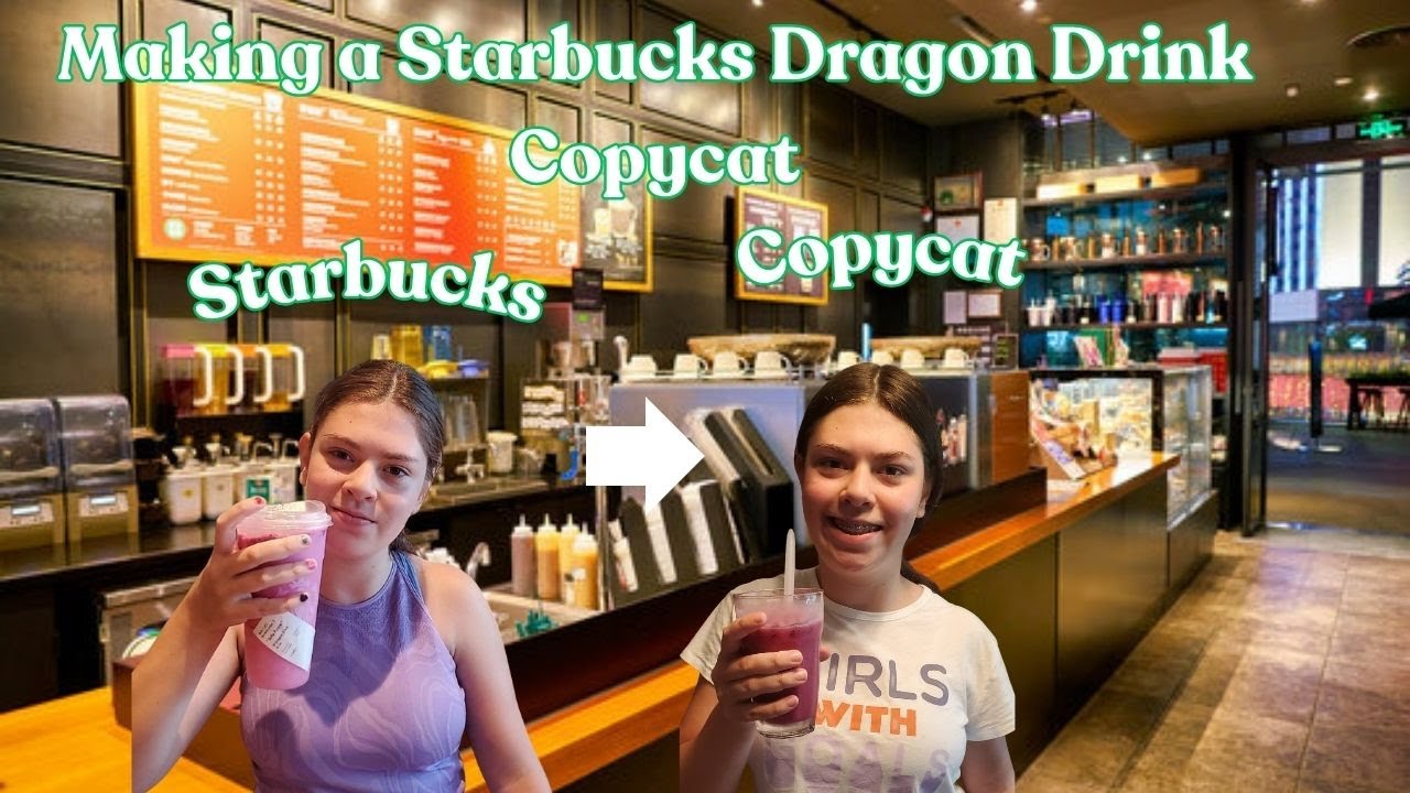 Making a Copycat Starbucks Dragon Drink @starbucks
