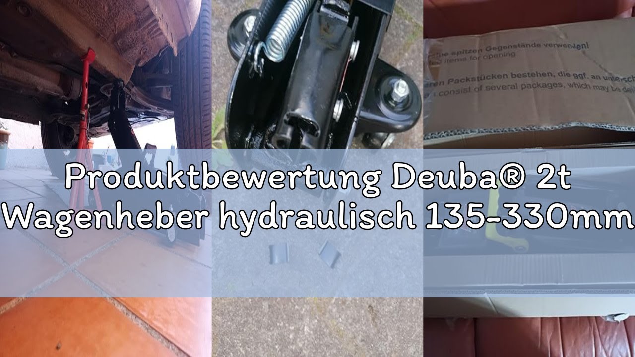 Produktbewertung Deuba® 2t Wagenheber hydraulisch 135-330mm Set inkl. Gummiauflage Drehmomentschlüss