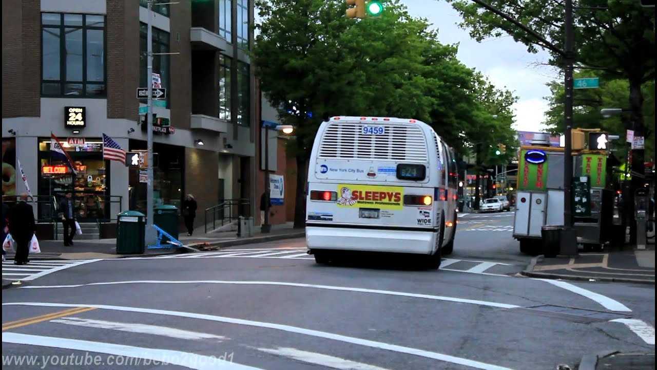 NYCTA: Double NovaBus RTS on the B24 Bus at 46th & 47th St. & Greenpoint Ave.