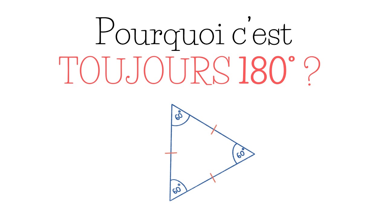 Triangles et angles : Pourquoi ça fait toujours 180° ?
