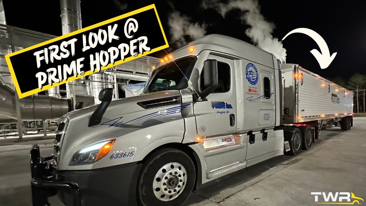 Prime Inc's Latest Hopper Trailer: First Load Filled With Surprises!