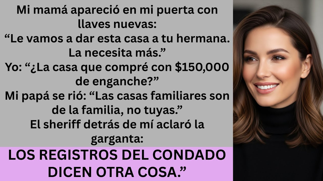 Mis padres le dieron mi casa a mi hermana, pero está a mi nombre