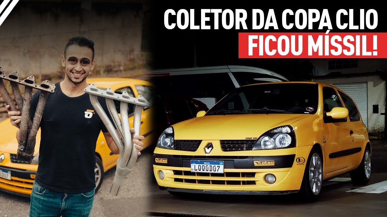 INSTALAMOS O COLETOR DA COPA CLIO! RONCO FICOU ANIMAL!!