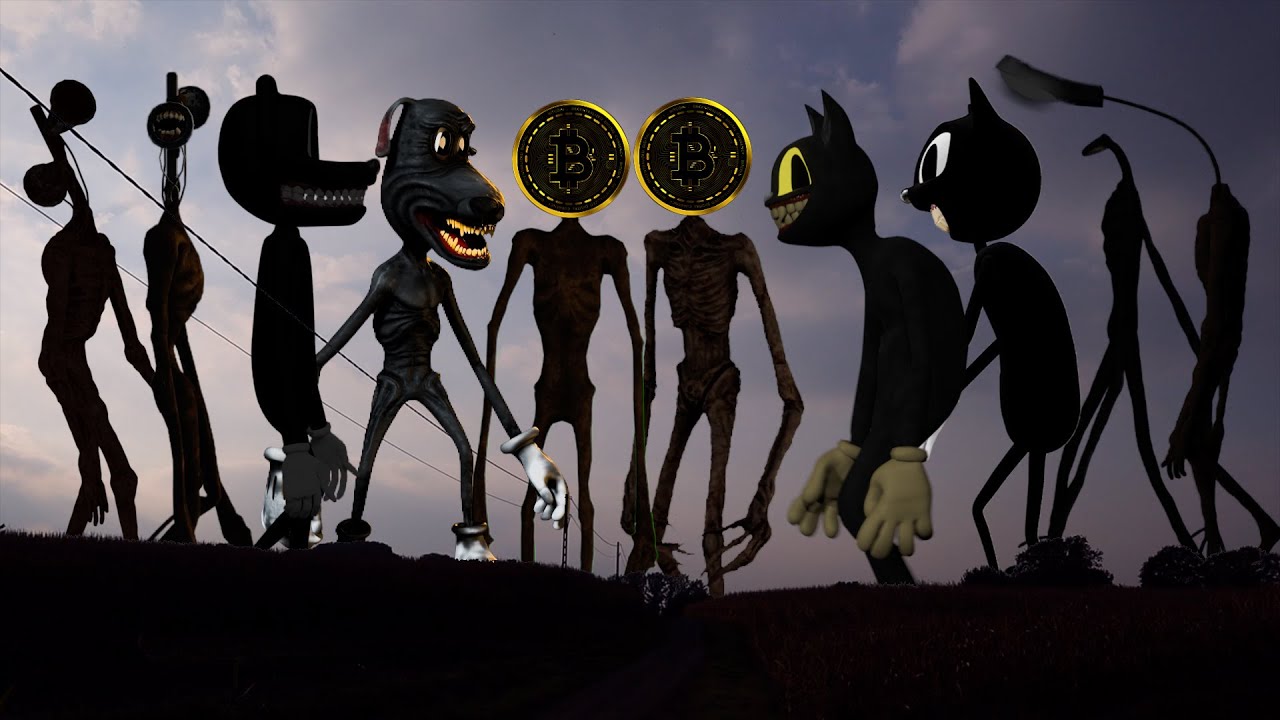 TEAM Siren Head VS TEAM Cartoon Cat VS TEAM Bitcoin Head VS TEAM Cartoon Dog VS TEAM Traffic Head