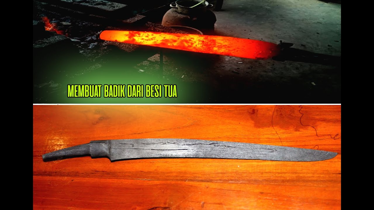 badik lampung-membuat badik dari bahan besi tua #badiklampung #badik
