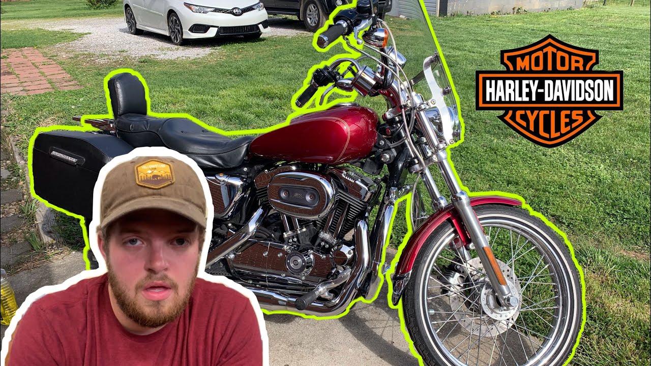 How to do an oil change on a Harley-Davidson sportster 1200 custom