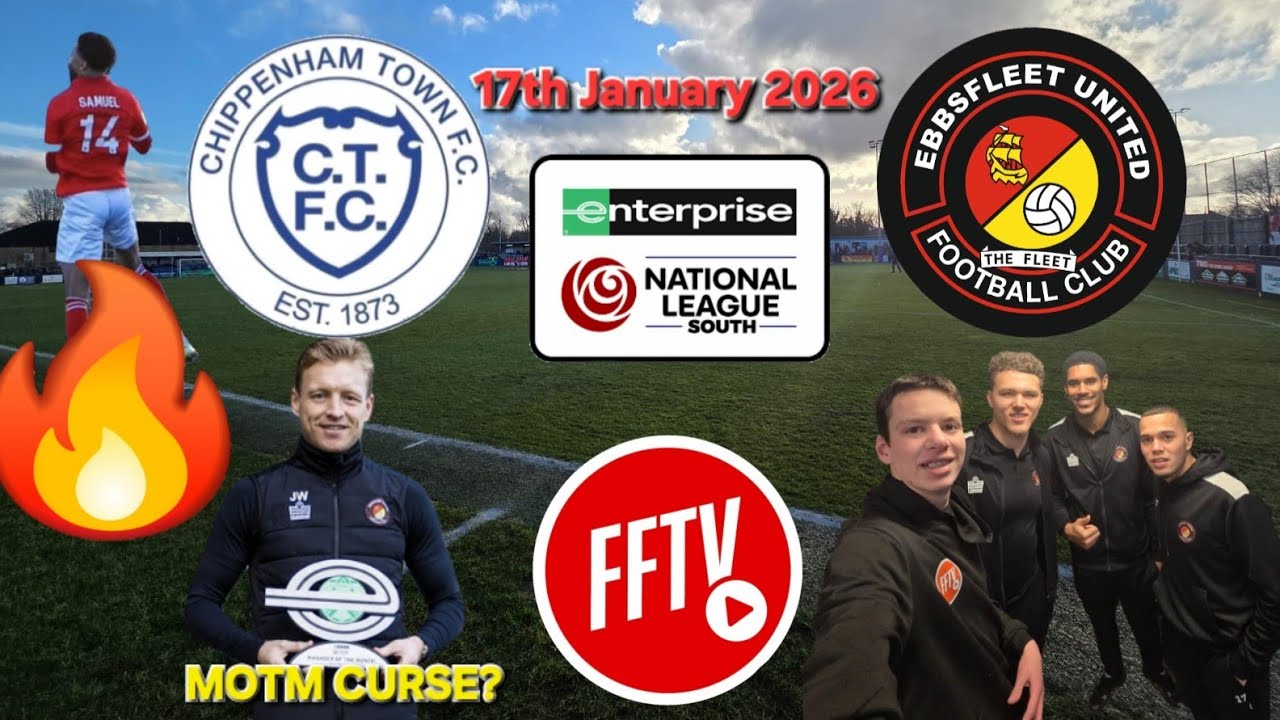 Manager Of The Month Curse? Away Day Vlog Chippenham Town v Ebbsfleet United - 5 Goal Thriller
