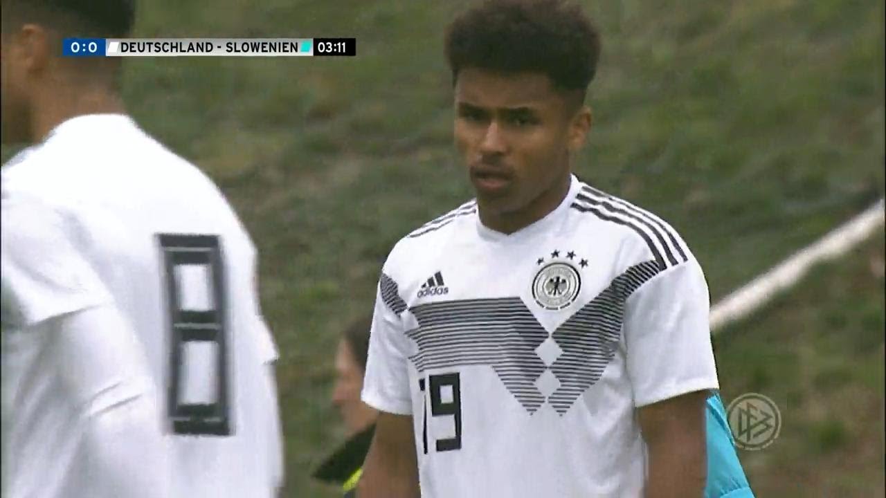 Karim Adeyemi vs Slovenia U17 Euro qualifying (26/03/2019)
