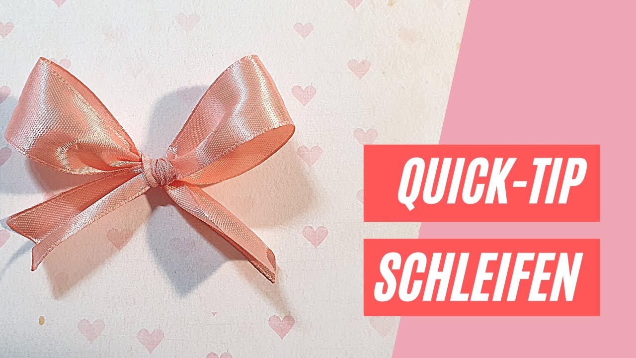 [QUICK-TIP] Schleifen binden