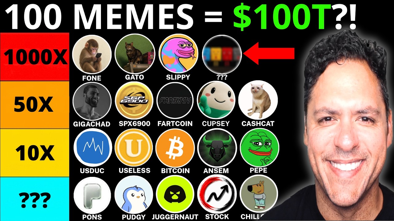 100 BEST CRYPTO MEME COINS TO BUY NOW &ndash; ONLY 3 COULD 500X&ndash;1000X?! (Solana & Robinhood)